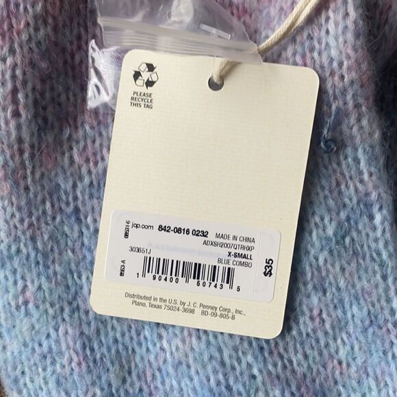Soft Ombré Sweater V Neckline XS - Picture 5 of 6